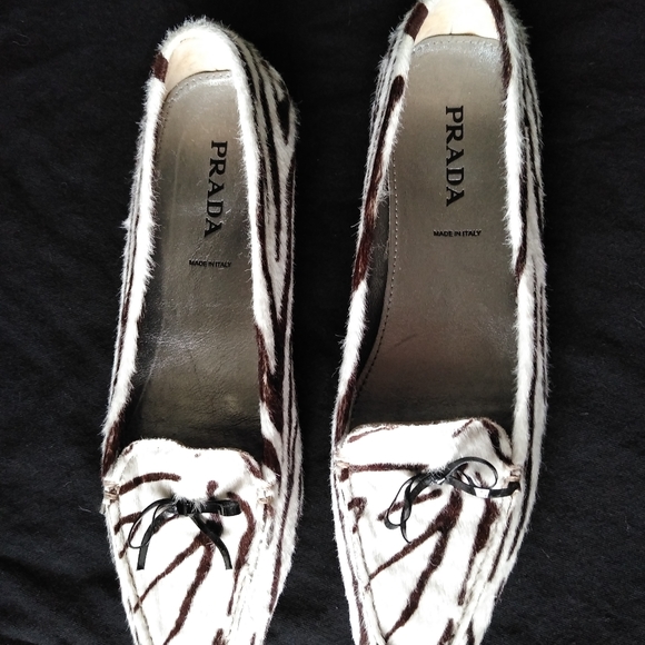 Vintage prada shoes ( size 8.5 US)  39 europe zebra print - Picture 10 of 16